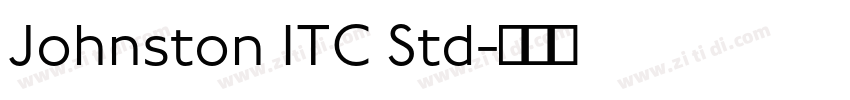 Johnston ITC Std字体转换